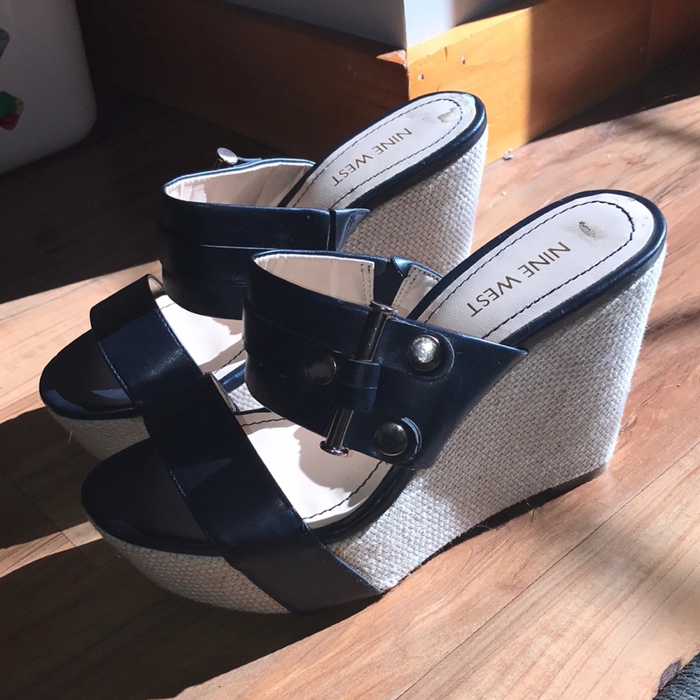 Nine West platform wedges